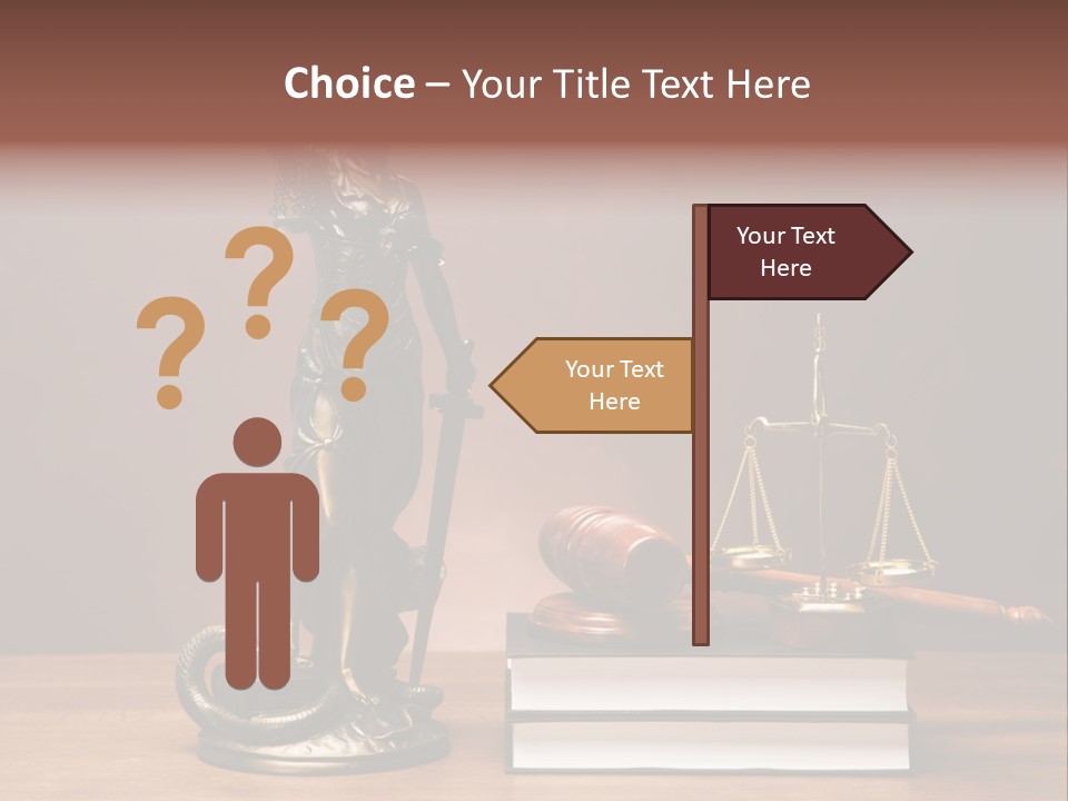 Innocence Lawyer Judgment PowerPoint Template