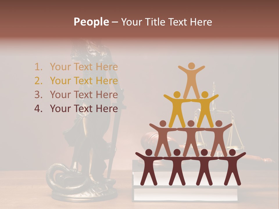 Innocence Lawyer Judgment PowerPoint Template