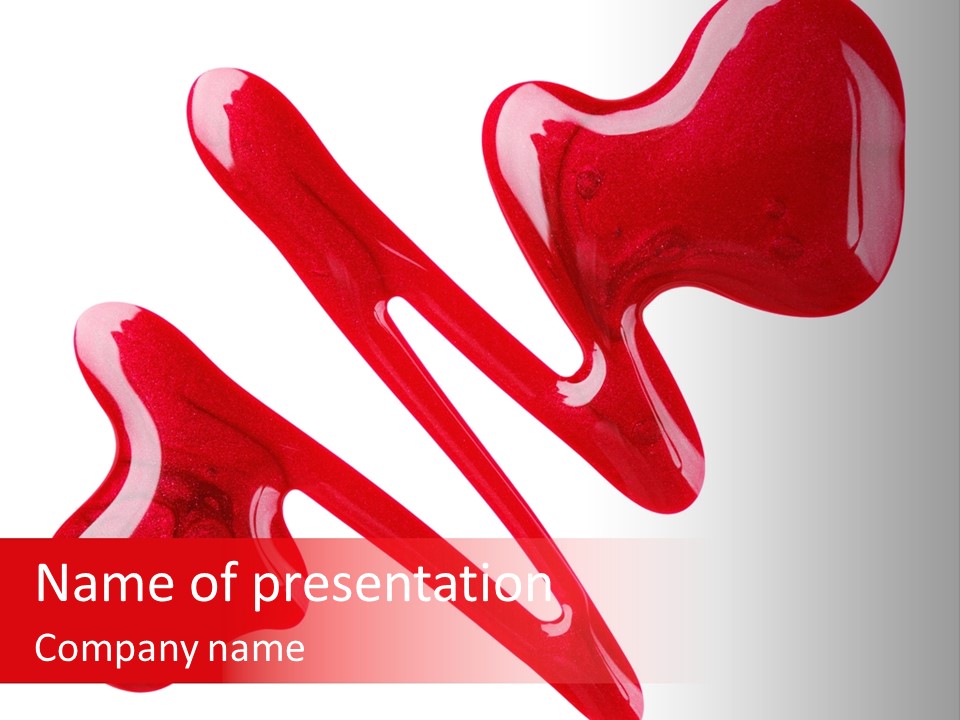 Emulsion Drop Closeup PowerPoint Template