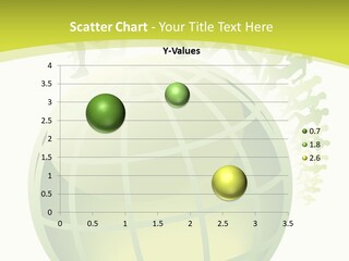 A Green Globe With People Running Around It PowerPoint Template