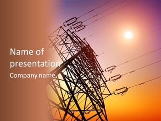 Utility Plant Equipment PowerPoint Template