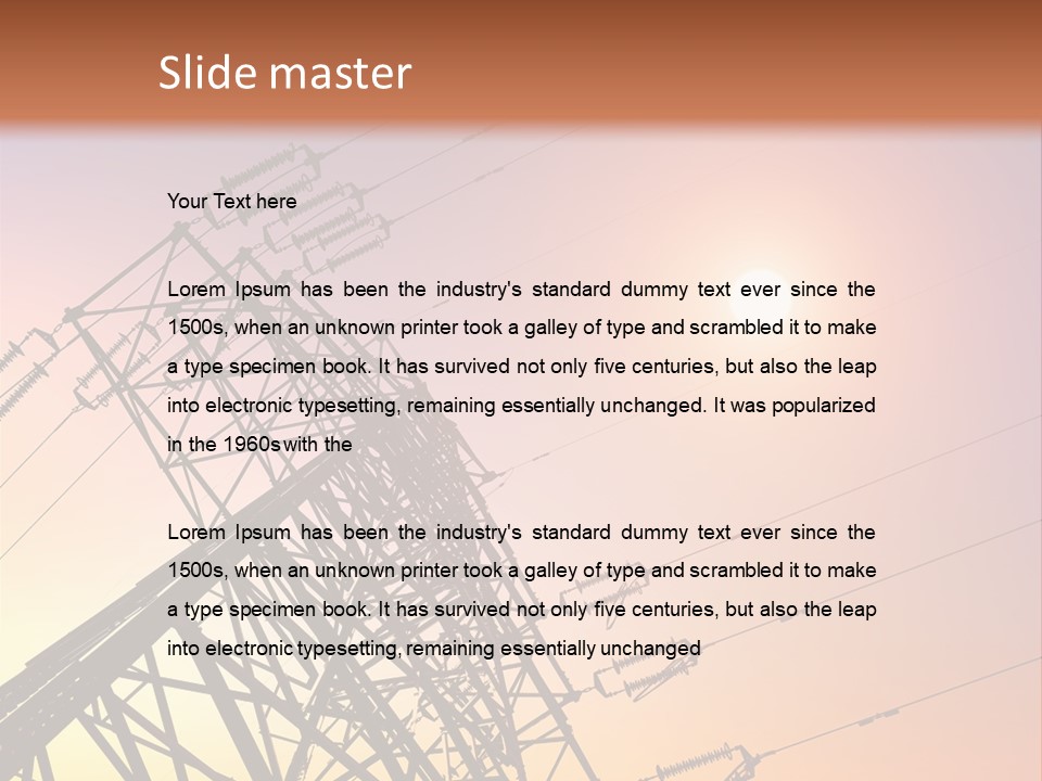 Utility Plant Equipment PowerPoint Template