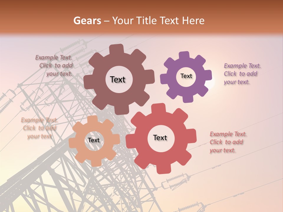 Utility Plant Equipment PowerPoint Template