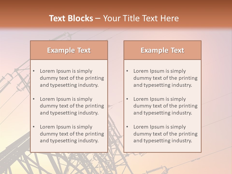 Utility Plant Equipment PowerPoint Template
