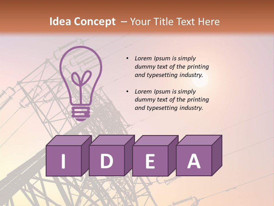 Utility Plant Equipment PowerPoint Template