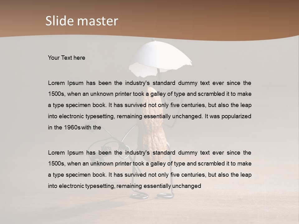 Nut Figurine Airing PowerPoint Template