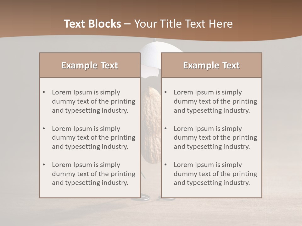 Nut Figurine Airing PowerPoint Template