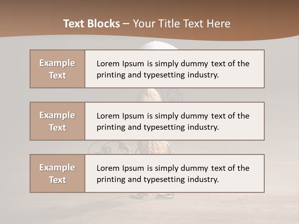 Nut Figurine Airing PowerPoint Template