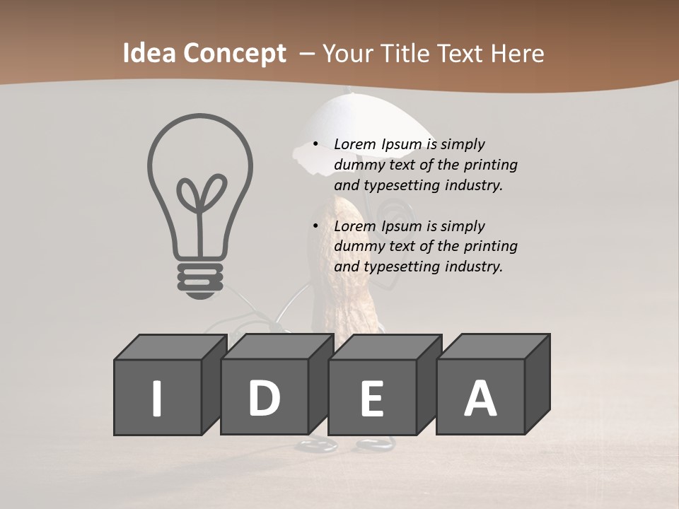 Nut Figurine Airing PowerPoint Template