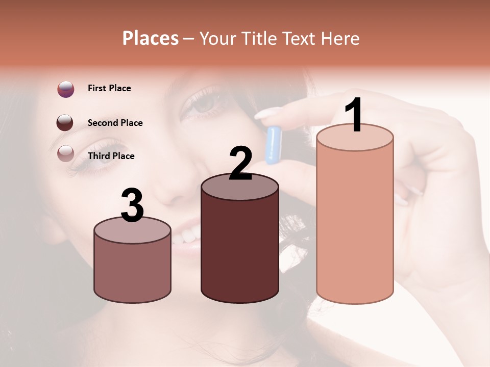 Illness Female Blue PowerPoint Template