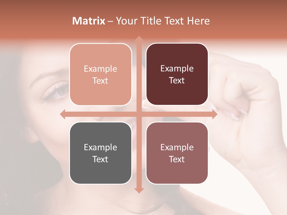 Illness Female Blue PowerPoint Template