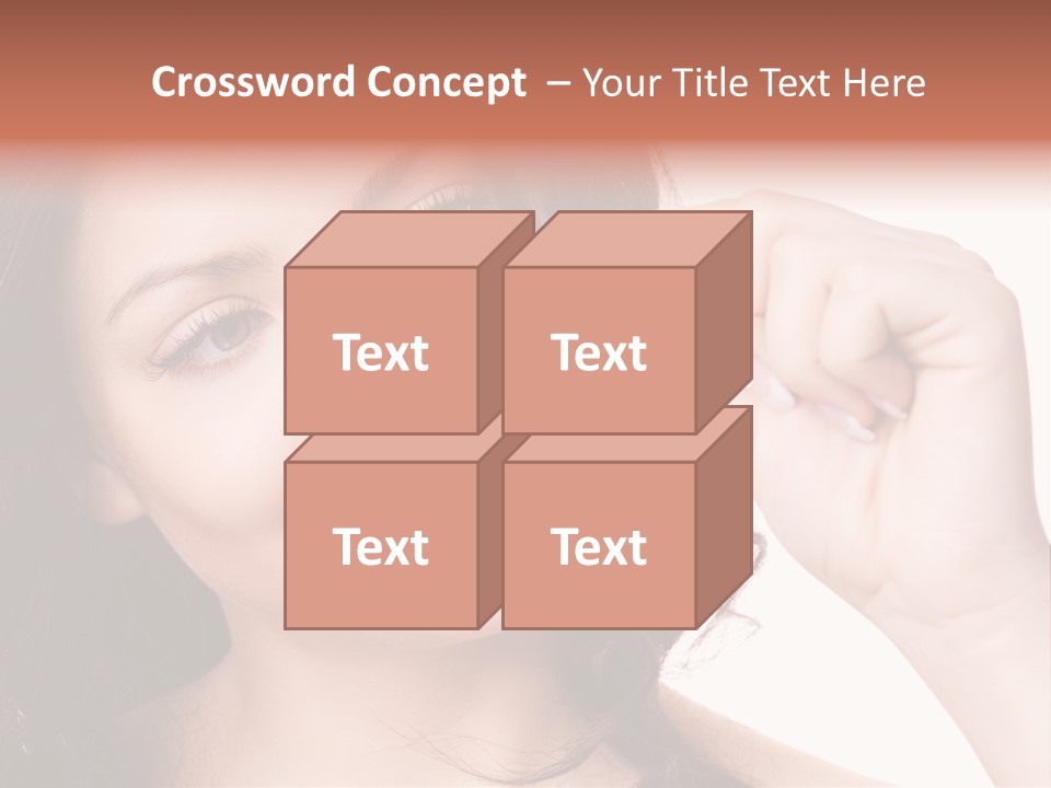 Illness Female Blue PowerPoint Template