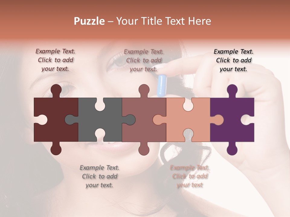 Illness Female Blue PowerPoint Template