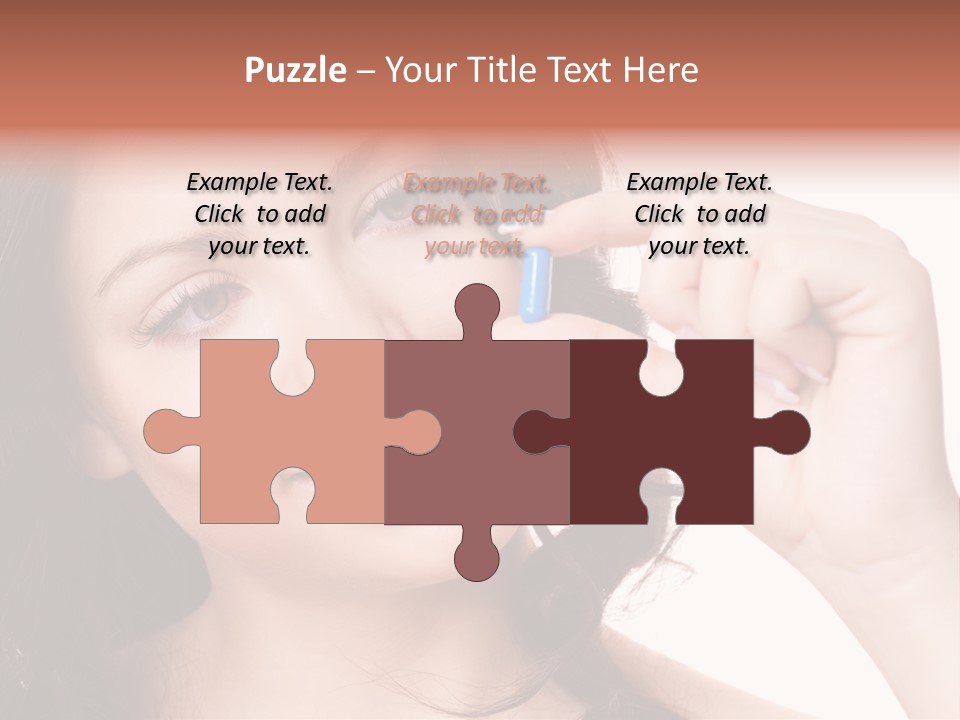 Illness Female Blue PowerPoint Template