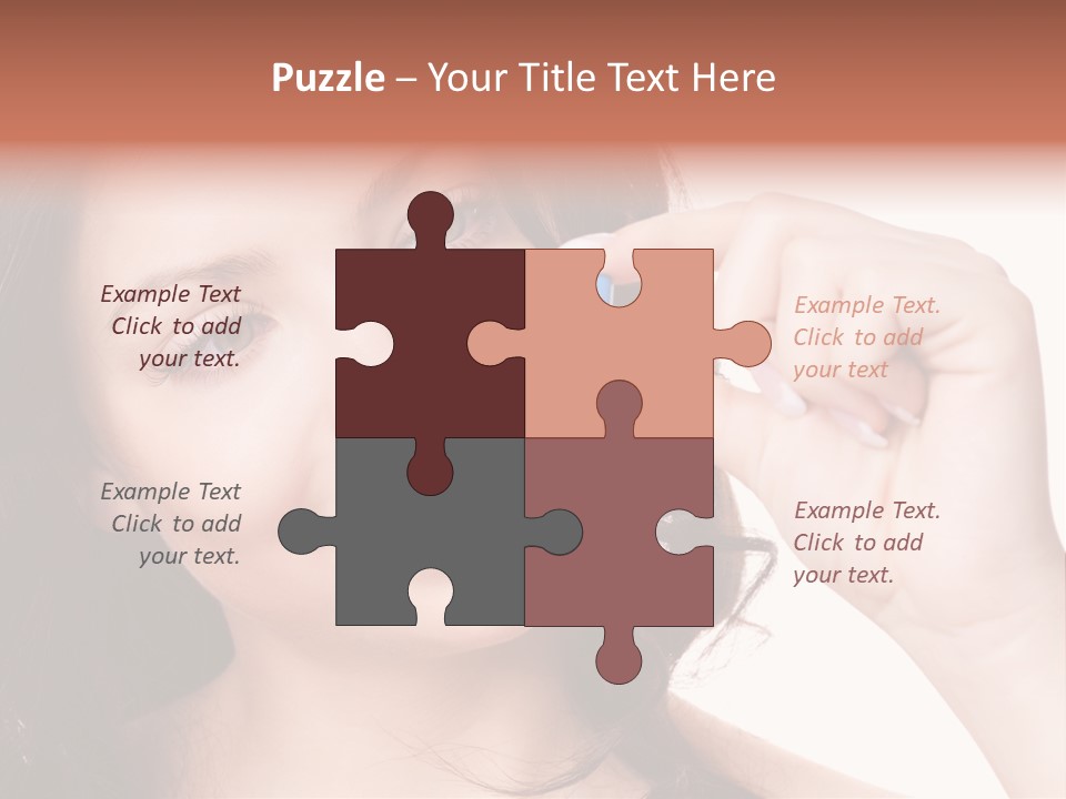 Illness Female Blue PowerPoint Template