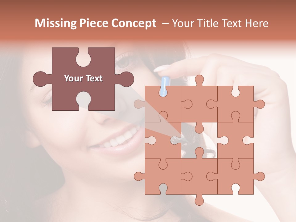 Illness Female Blue PowerPoint Template