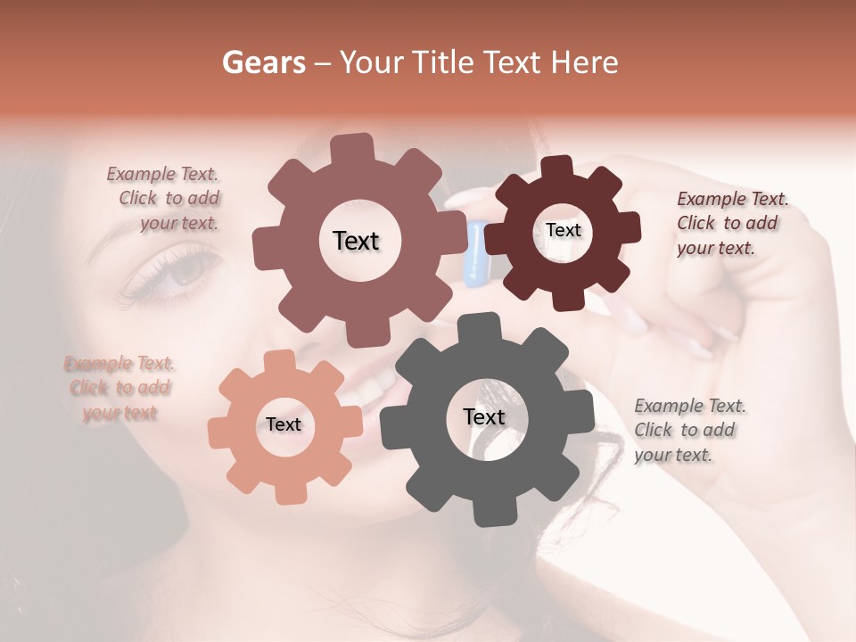 Illness Female Blue PowerPoint Template