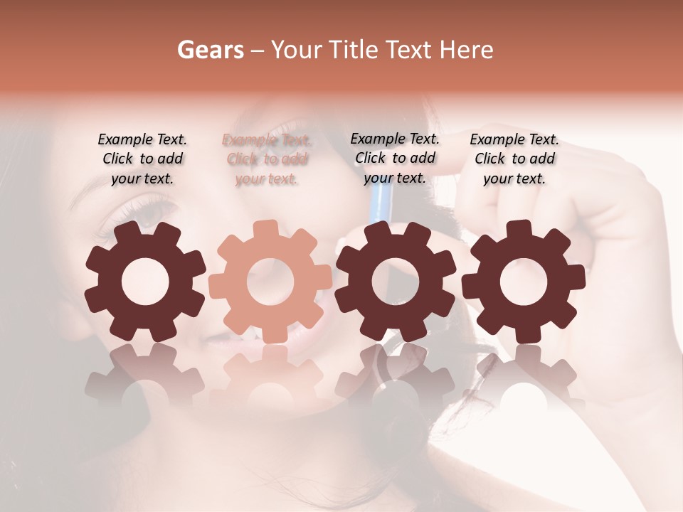 Illness Female Blue PowerPoint Template