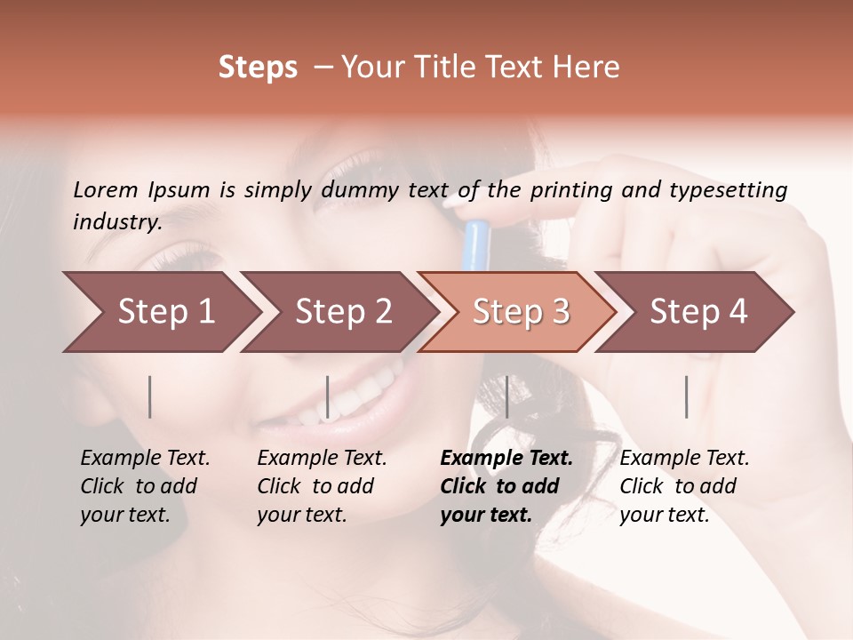 Illness Female Blue PowerPoint Template