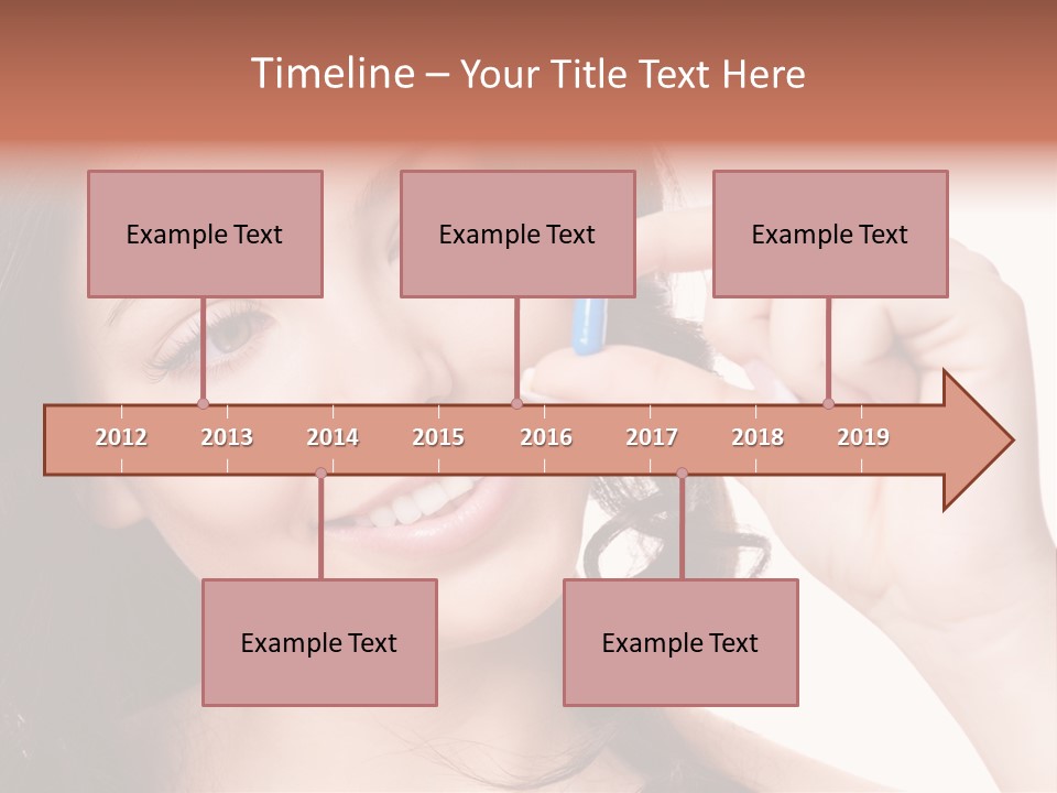 Illness Female Blue PowerPoint Template