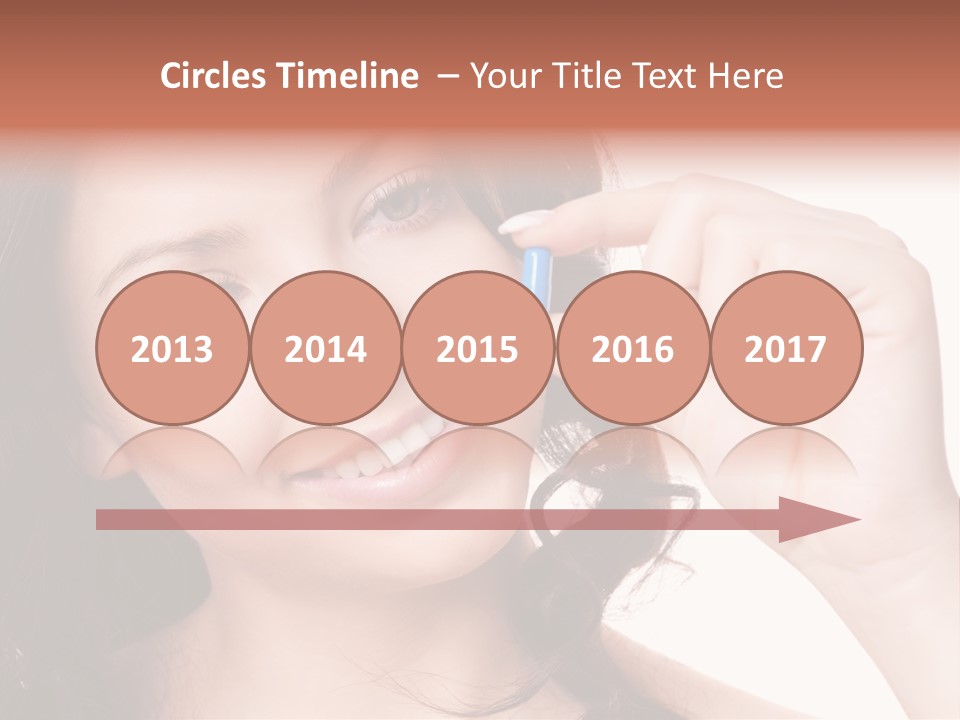 Illness Female Blue PowerPoint Template