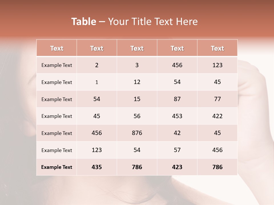 Illness Female Blue PowerPoint Template