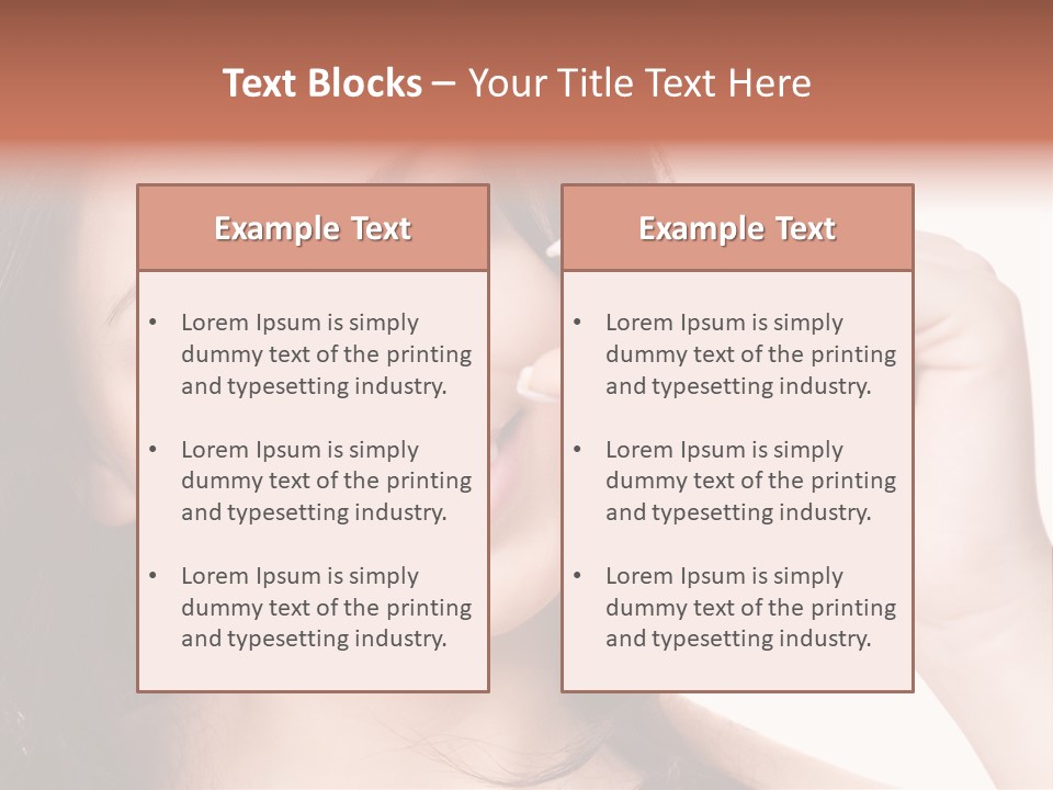 Illness Female Blue PowerPoint Template