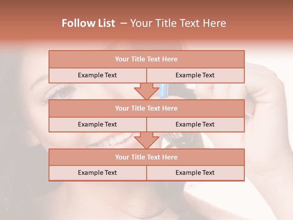 Illness Female Blue PowerPoint Template