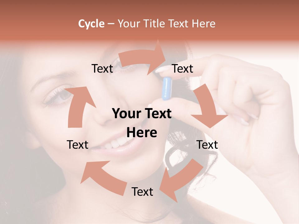 Illness Female Blue PowerPoint Template