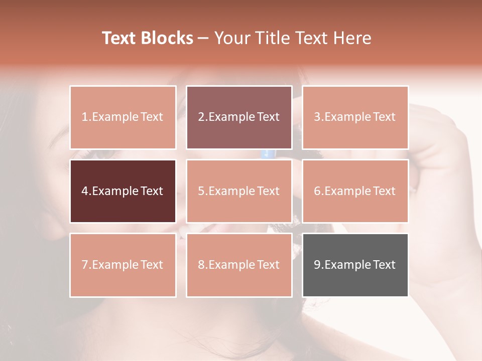 Illness Female Blue PowerPoint Template