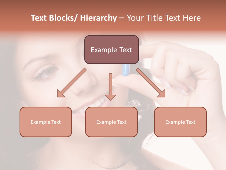 Illness Female Blue PowerPoint Template