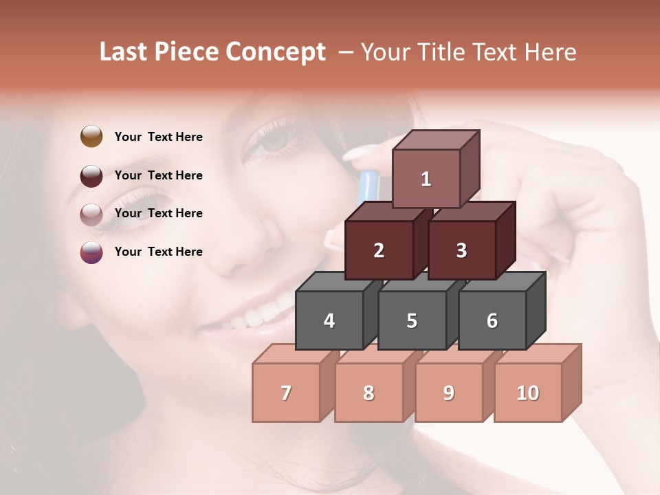 Illness Female Blue PowerPoint Template