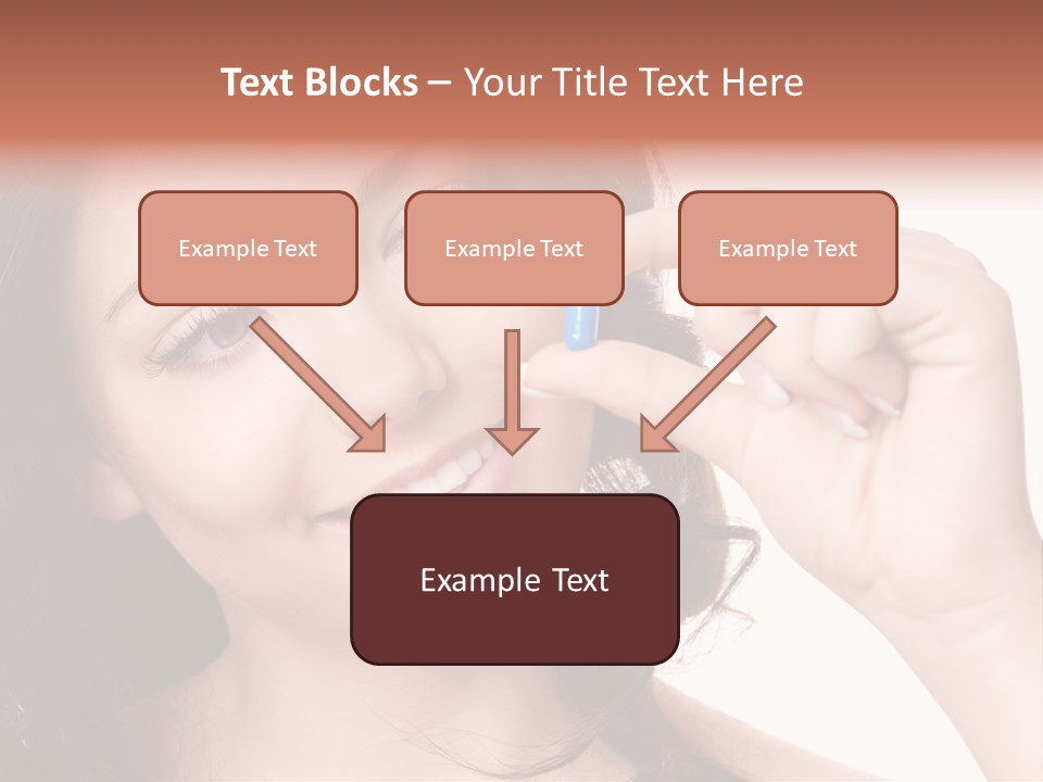 Illness Female Blue PowerPoint Template