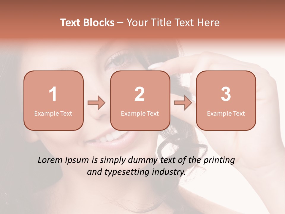 Illness Female Blue PowerPoint Template