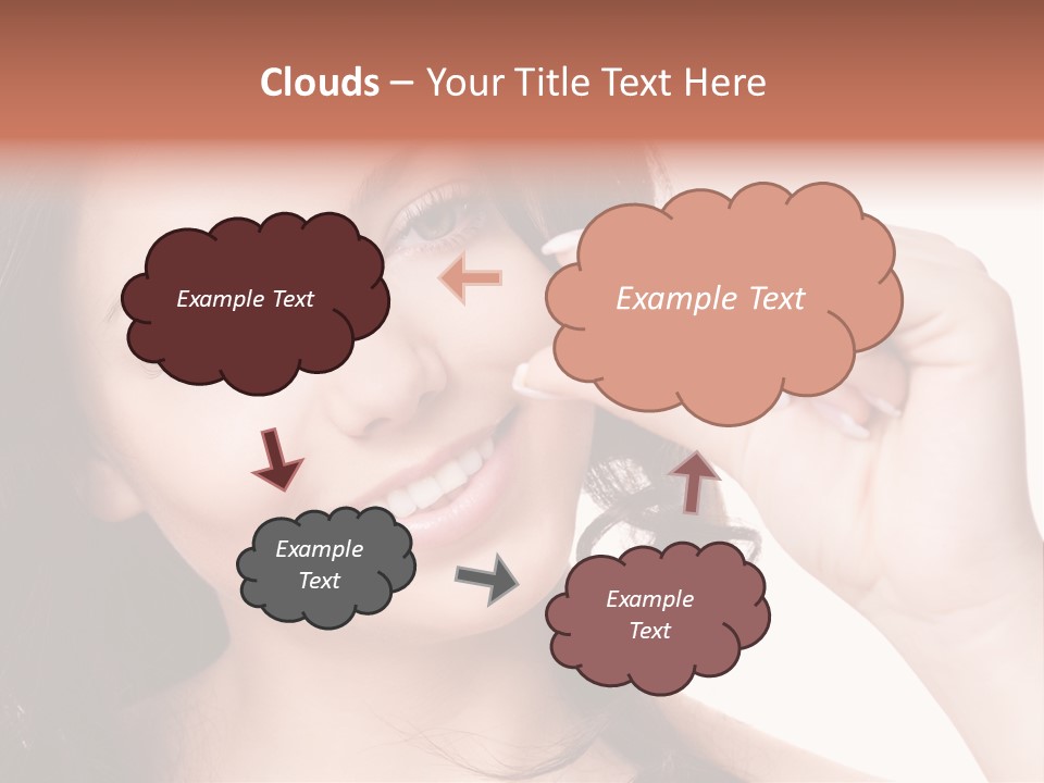 Illness Female Blue PowerPoint Template