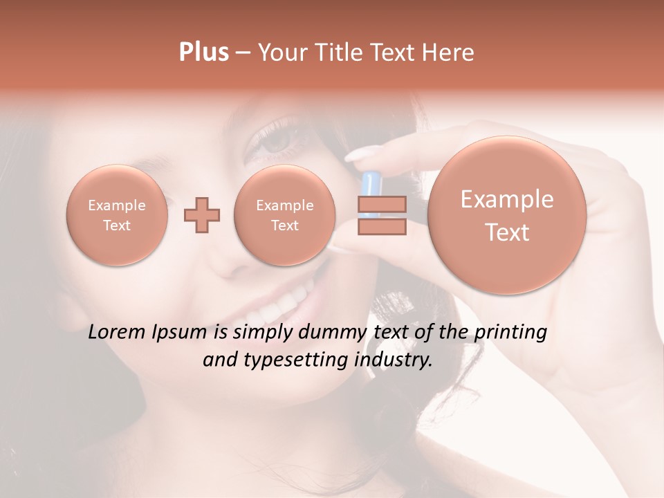 Illness Female Blue PowerPoint Template