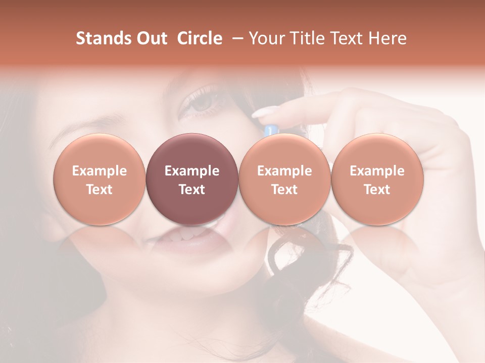 Illness Female Blue PowerPoint Template