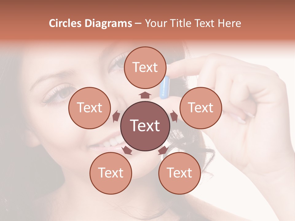 Illness Female Blue PowerPoint Template