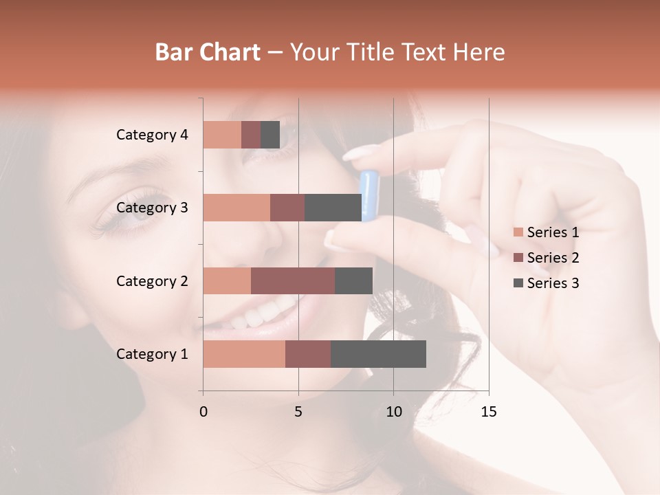 Illness Female Blue PowerPoint Template