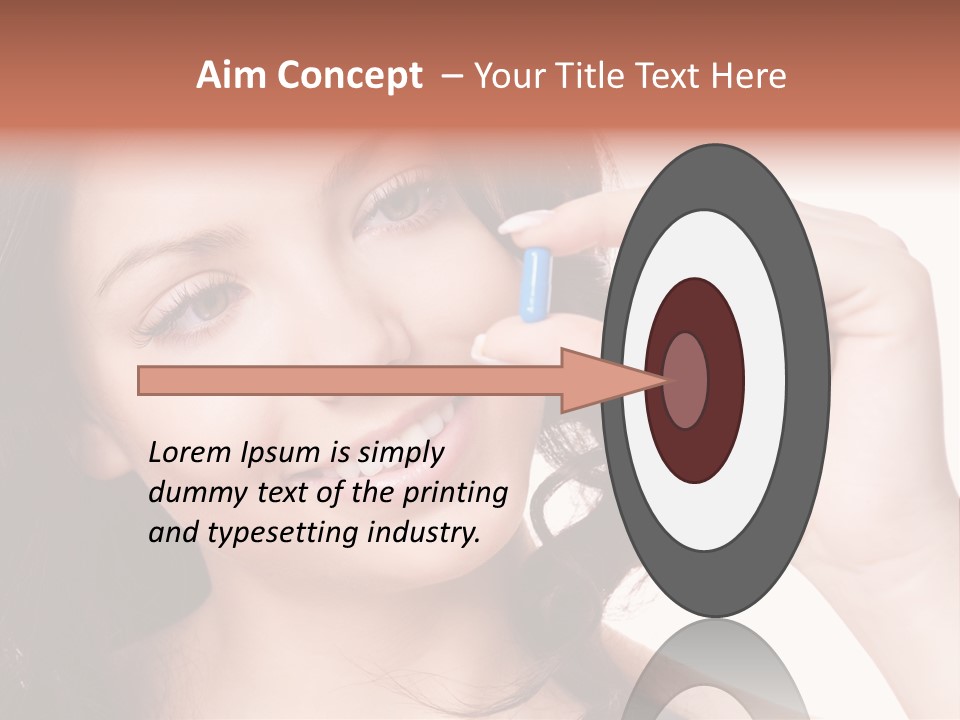 Illness Female Blue PowerPoint Template