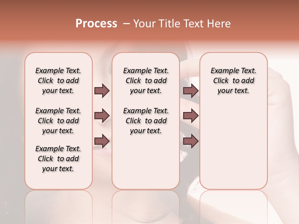 Illness Female Blue PowerPoint Template