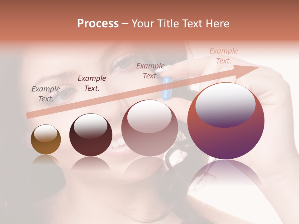 Illness Female Blue PowerPoint Template