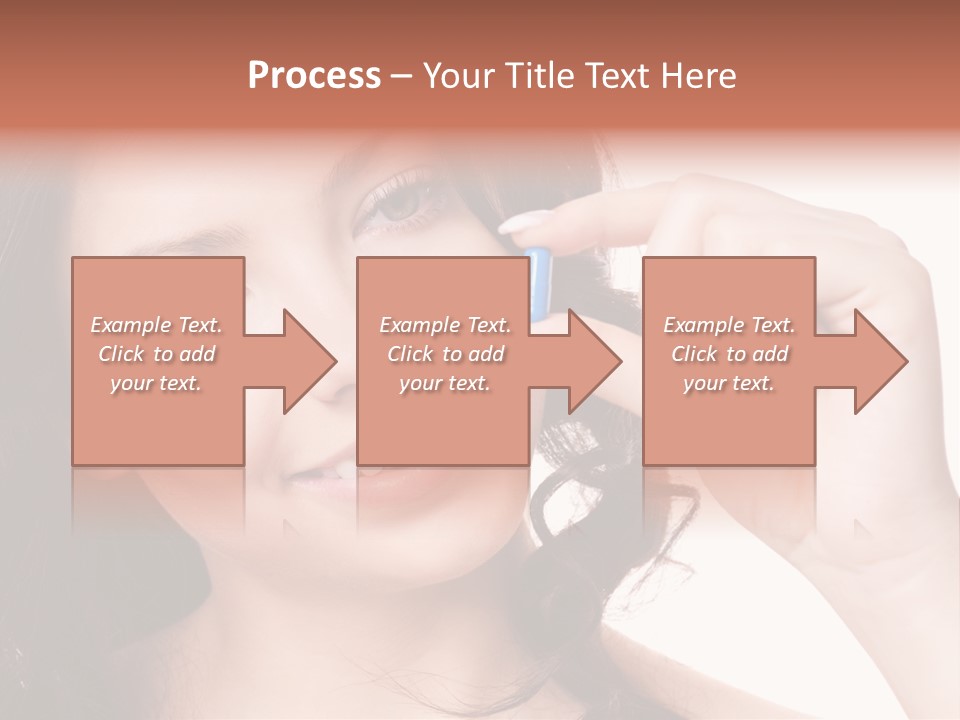 Illness Female Blue PowerPoint Template