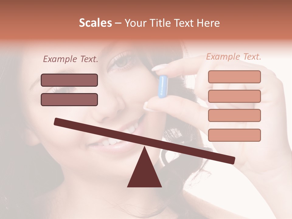 Illness Female Blue PowerPoint Template