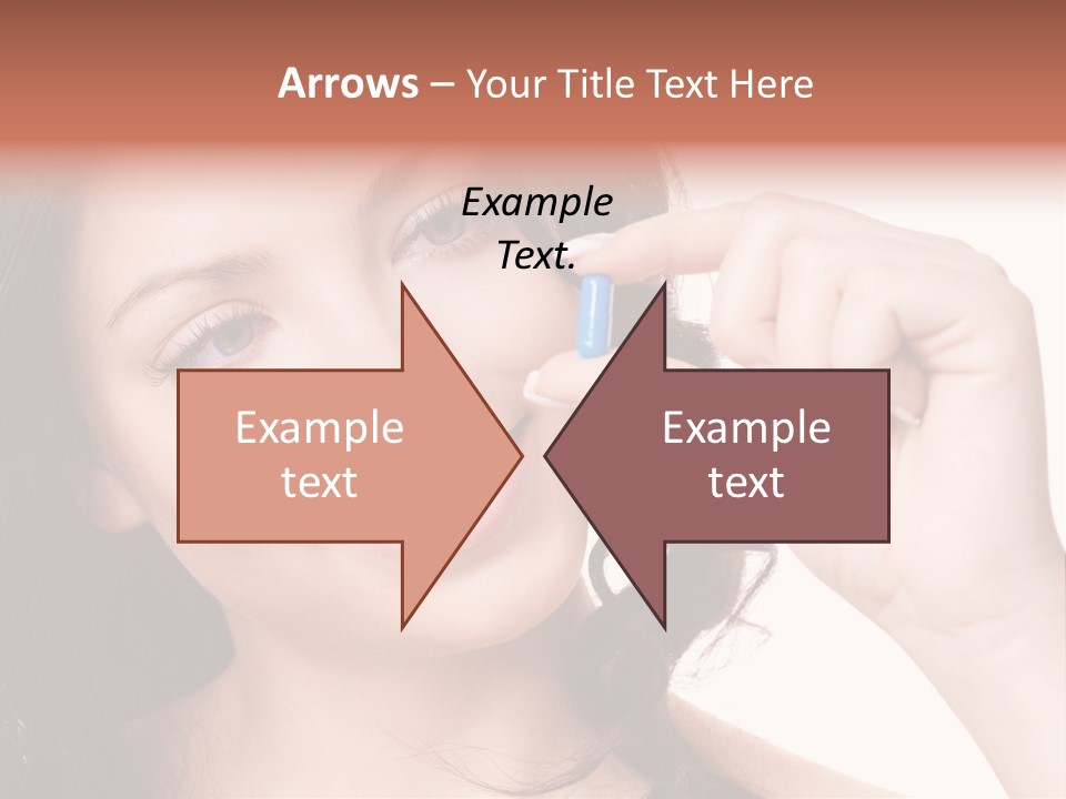 Illness Female Blue PowerPoint Template