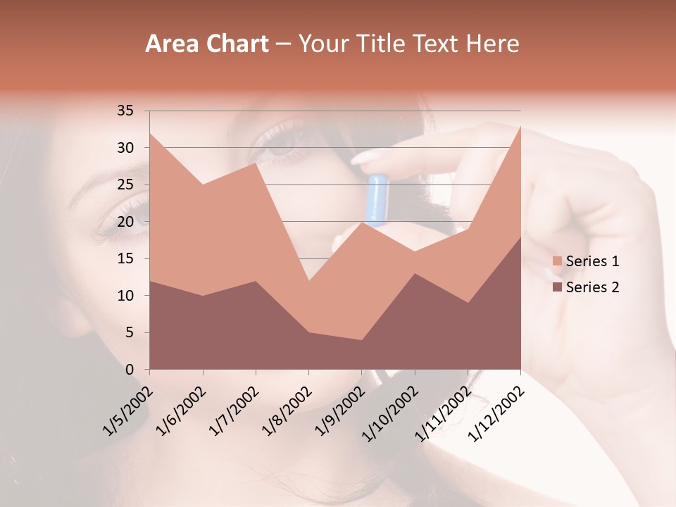 Illness Female Blue PowerPoint Template