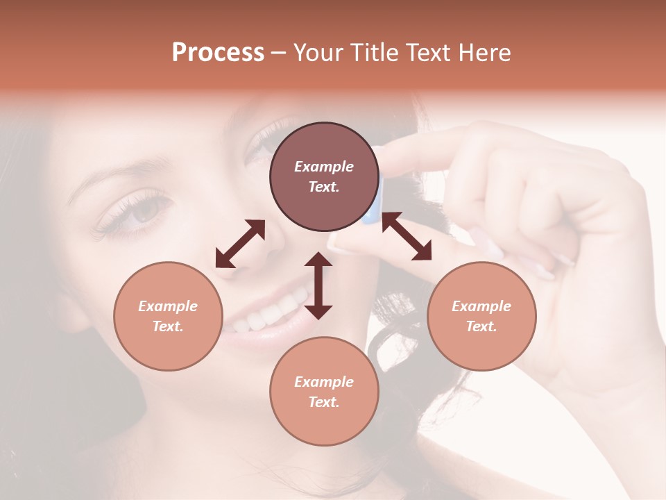 Illness Female Blue PowerPoint Template