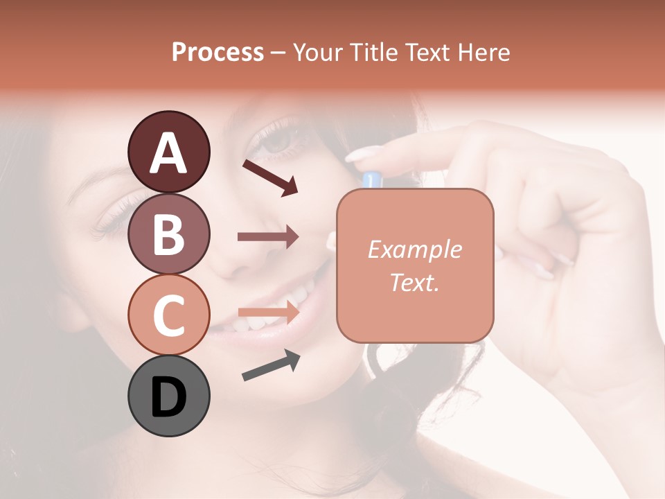 Illness Female Blue PowerPoint Template