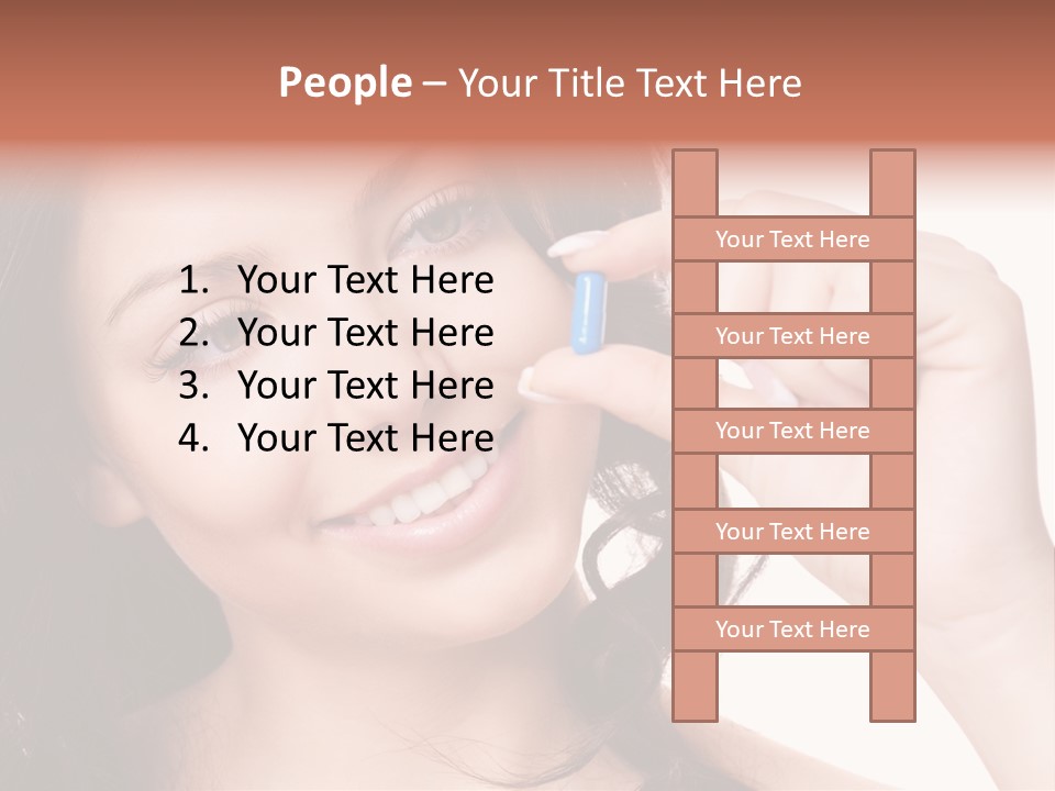 Illness Female Blue PowerPoint Template