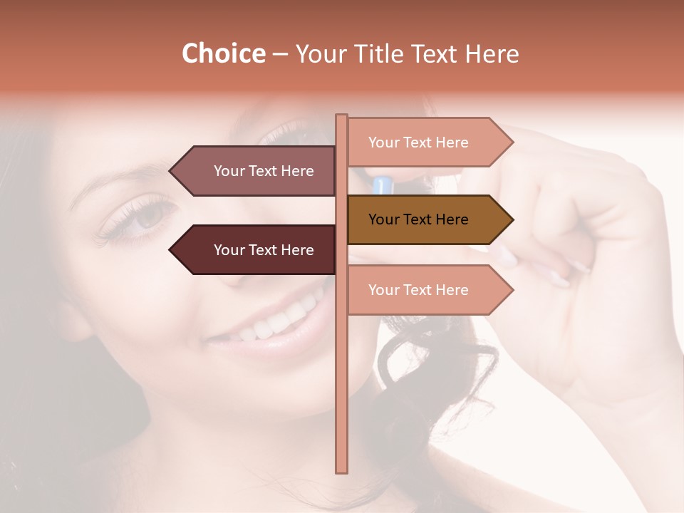 Illness Female Blue PowerPoint Template